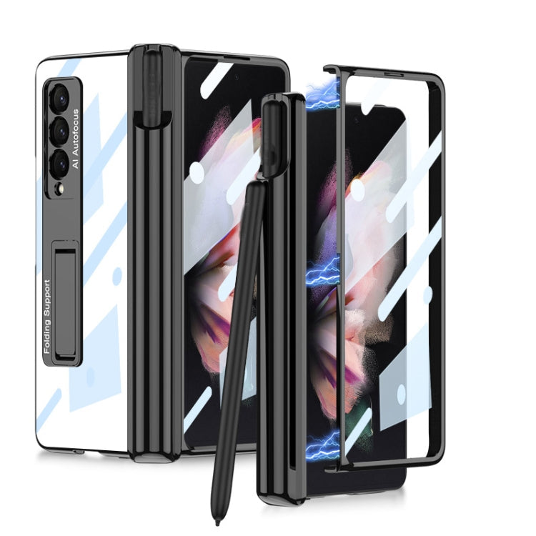 GKK Magnetic Fold Hinge Shockproof Phone Case with Pen Slots – Shockproof, Magnetic, For Samsung Galaxy Z Fold3 5G For Samsung Galaxy Z Fold3 5G Black