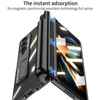 GKK Magnetic Fold Hinge Shockproof Phone Case with Pen Slots, For Samsung Galaxy Z Fold4