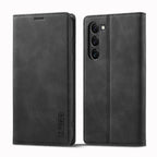 LC.IMEEKE Strong Magnetism Ultra-thin Matte Leather Phone Case, For Samsung Galaxy S23 5G, For Samsung Galaxy S23+ 5G
