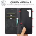 LC.IMEEKE Strong Magnetism Ultra-thin Matte Leather Phone Case, For Samsung Galaxy S23 5G, For Samsung Galaxy S23+ 5G