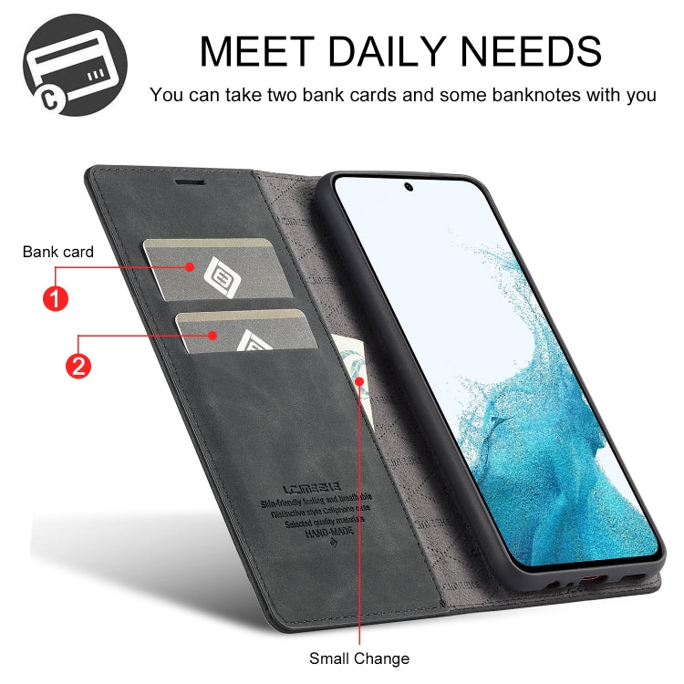 LC.IMEEKE Strong Magnetism Microfiber Leather Phone Case, For Samsung Galaxy A54 5G
