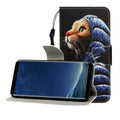 Colored Drawing Horizontal Flip Leather Case with Holder & Card Slot & Wallet, For Galaxy S8 Plus For Galaxy S8 Plus Down Jacket Cat