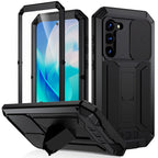 R-JUST Sliding Camera Design Waterproof Dustproof Shockproof Phone Case, For Samsung Galaxy S23 5G, For Samsung Galaxy S23+ 5G, For Samsung Galaxy S23 Ultra 5G For Samsung Galaxy S23 5G Black