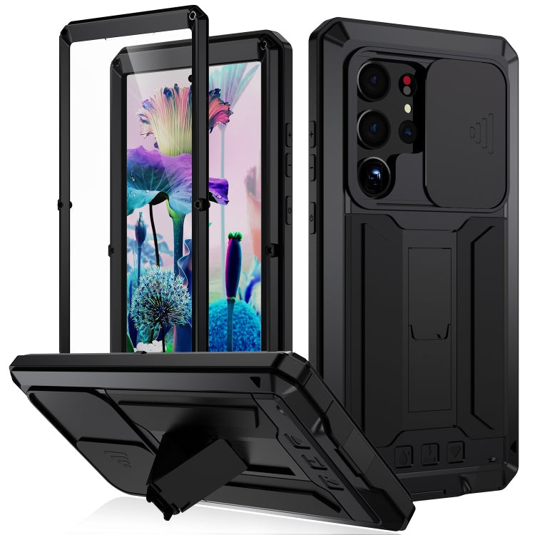 Sliding Camera Design Waterproof Dustproof Shockproof Phone Case – Shockproof, Waterproof, For Samsung Galaxy S23 5G, For Samsung Galaxy S23+ 5G, For Samsung Galaxy S23 Ultra 5G For Samsung Galaxy S23 Ultra 5G Black