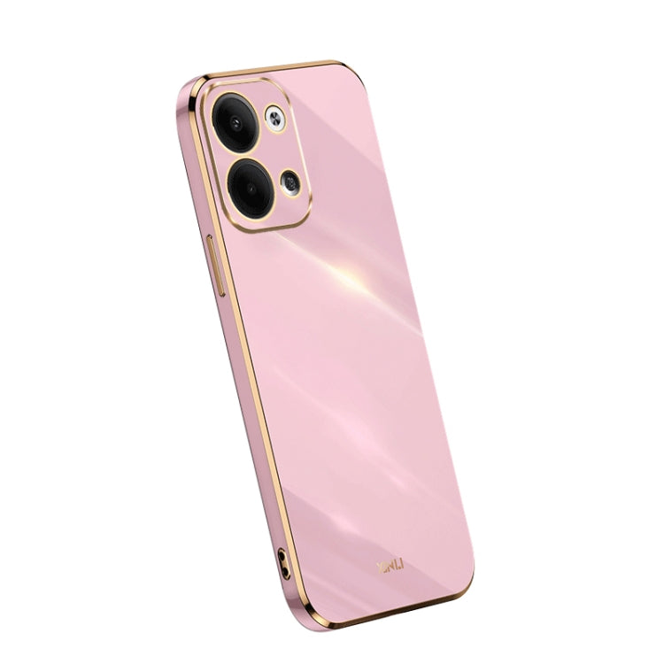 XINLI Straight Edge 6D Electroplate TPU Phone Case, For OPPO Reno9 5G, For Samsung Galaxy A54 5G, For vivo X90 Pro+ For OPPO Reno9 5G Cherry Purple