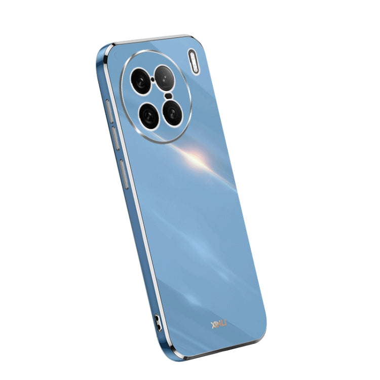 XINLI Straight Edge 6D Electroplate TPU Phone Case, For OPPO Reno9 5G, For Samsung Galaxy A54 5G, For vivo X90 Pro+ For vivo X90 Pro+ Celestial Blue