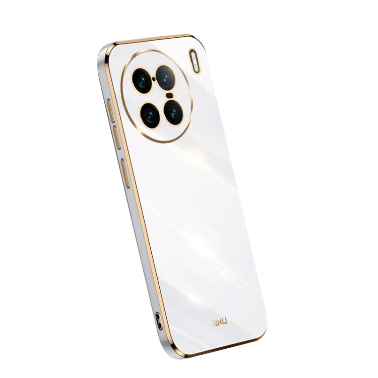 XINLI Straight Edge 6D Electroplate TPU Phone Case, For OPPO Reno9 5G, For Samsung Galaxy A54 5G, For vivo X90 Pro+ For vivo X90 Pro+ White
