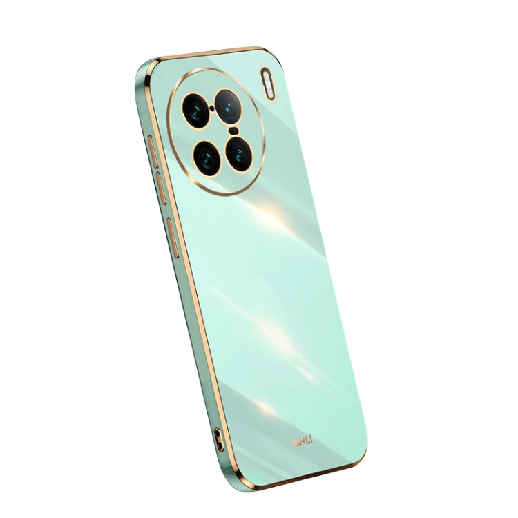 XINLI Straight Edge 6D Electroplate TPU Phone Case, For OPPO Reno9 5G, For Samsung Galaxy A54 5G, For vivo X90 Pro+ For vivo X90 Pro+ Mint Green
