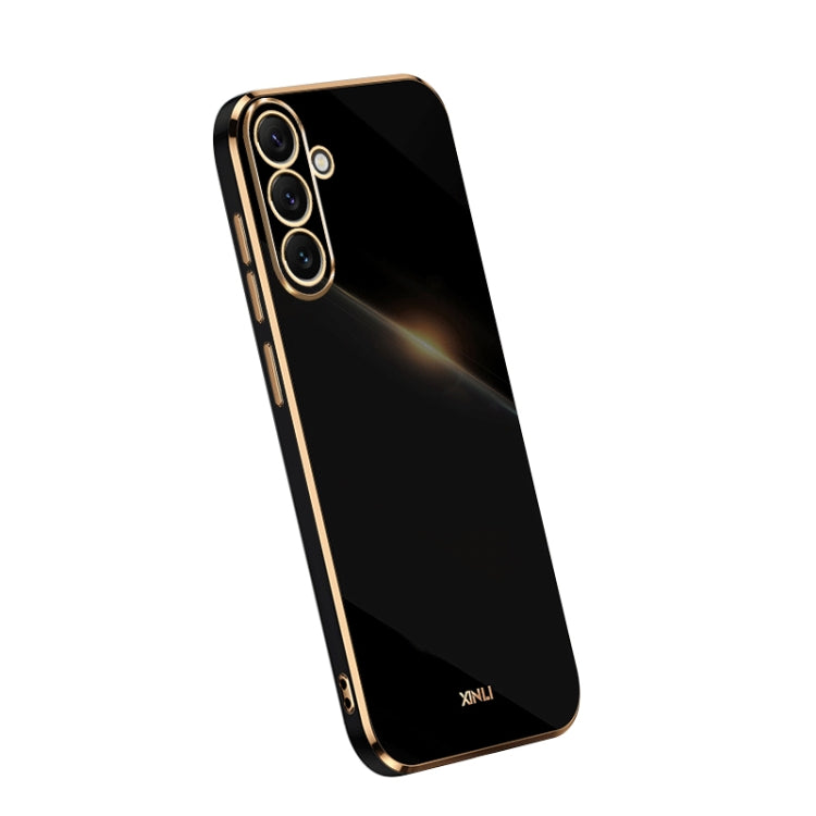 XINLI Straight Edge 6D Electroplate TPU Phone Case, For OPPO Reno9 5G, For Samsung Galaxy A54 5G, For vivo X90 Pro+ For Samsung Galaxy A54 5G Black