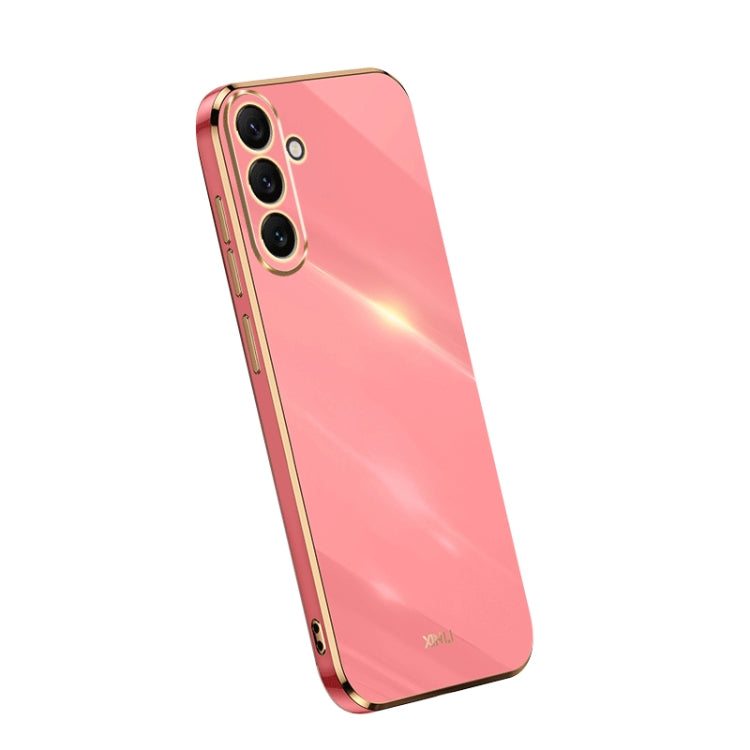 XINLI Straight Edge 6D Electroplate TPU Phone Case, For OPPO Reno9 5G, For Samsung Galaxy A54 5G, For vivo X90 Pro+ For Samsung Galaxy A54 5G Hawthorn Red