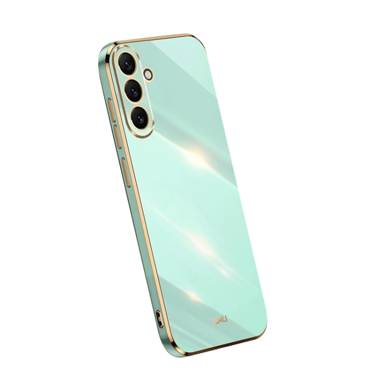 XINLI Straight Edge 6D Electroplate TPU Phone Case, For OPPO Reno9 5G, For Samsung Galaxy A54 5G, For vivo X90 Pro+ For Samsung Galaxy A54 5G Mint Green