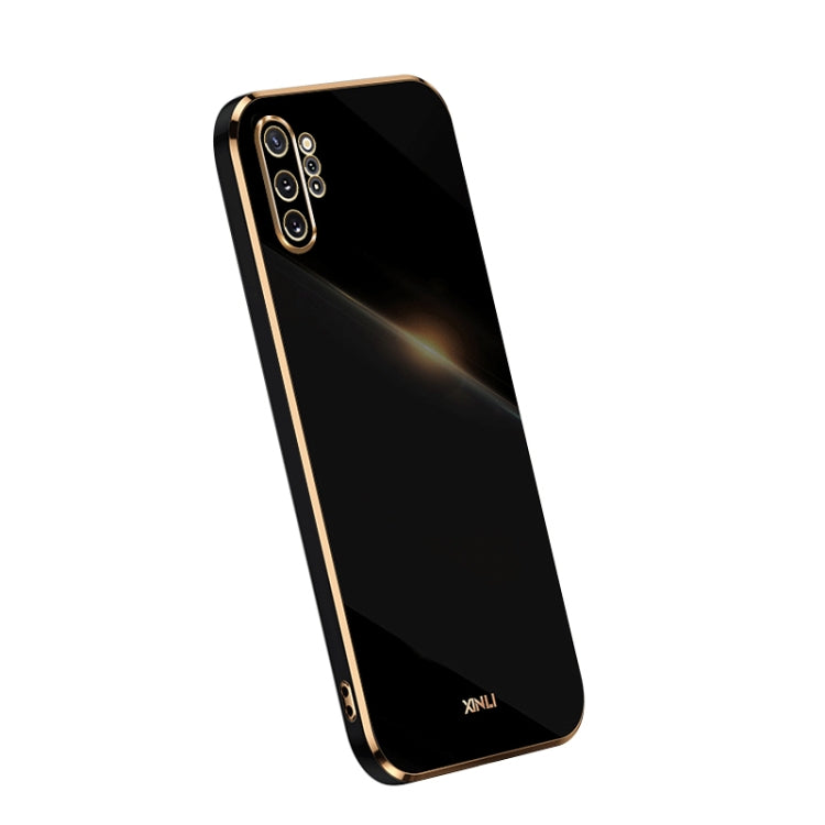 XINLI Straight Edge 6D Electroplate TPU Phone Case – TPU, For OPPO A1 Pro 5G, For Realme 10 4G, For Samsung Galaxy Note10+ For Samsung Galaxy Note10+ Black