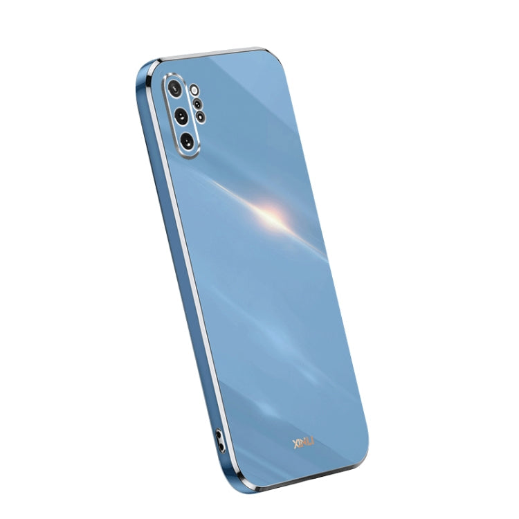 XINLI Straight Edge 6D Electroplate TPU Phone Case – TPU, For OPPO A1 Pro 5G, For Realme 10 4G, For Samsung Galaxy Note10+ For Samsung Galaxy Note10+ Celestial Blue