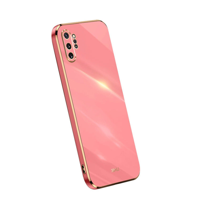 XINLI Straight Edge 6D Electroplate TPU Phone Case – TPU, For OPPO A1 Pro 5G, For Realme 10 4G, For Samsung Galaxy Note10+ For Samsung Galaxy Note10+ Hawthorn Red