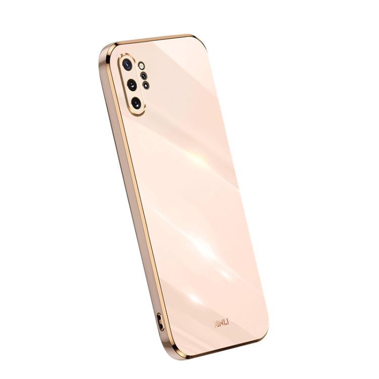 XINLI Straight Edge 6D Electroplate TPU Phone Case – TPU, For OPPO A1 Pro 5G, For Realme 10 4G, For Samsung Galaxy Note10+ For Samsung Galaxy Note10+ Pink