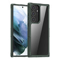 iPAKY Transparent PC + TPU Shockproof Phone Case, For Samsung Galaxy S23 Ultra 5G For Samsung Galaxy S23 Ultra 5G Dark Green