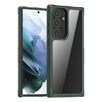 iPAKY Transparent PC + TPU Shockproof Phone Case, For Samsung Galaxy S23 Ultra 5G For Samsung Galaxy S23 Ultra 5G Dark Green