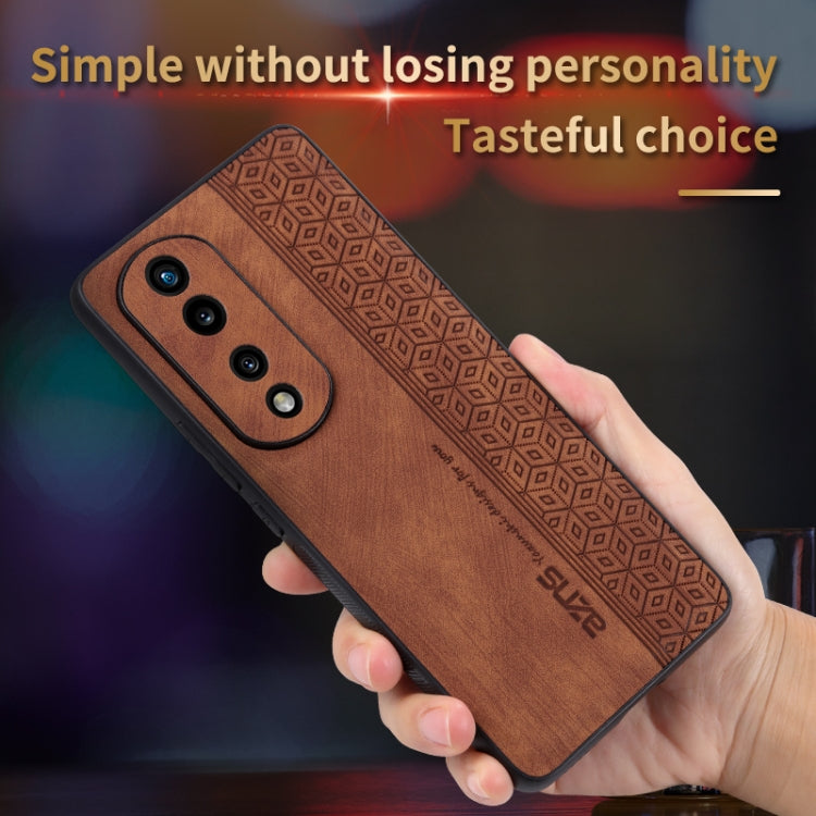 AZNS 3D Embossed Skin Feel Phone Case – Leather, TPU, For Honor 80 Pro, For Honor 80