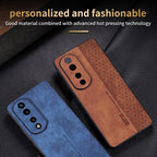 AZNS 3D Embossed Skin Feel Phone Case – Leather, TPU, For Honor 80 Pro, For Honor 80