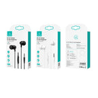 USAMS US-SJ594 EP-47 3.5mm In-Ear Wired Earphone, Length: 1.2m, EP-47 (Black), EP-47 (White)