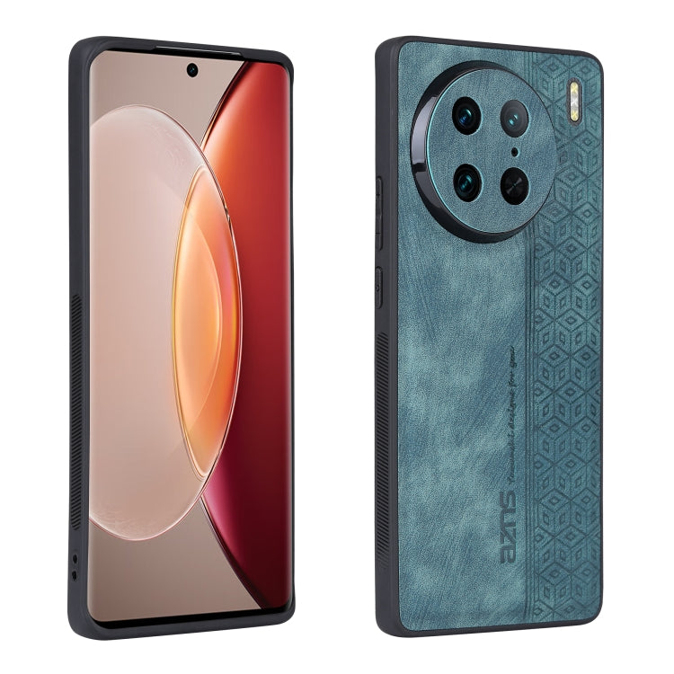 AZNS 3D Embossed Skin Feel Phone Case – Leather, TPU, For vivo X90, For vivo X90 Pro, For Samsung Galaxy A14 5G, For Samsung Galaxy S23 5G For vivo X90 Pro Dark Green