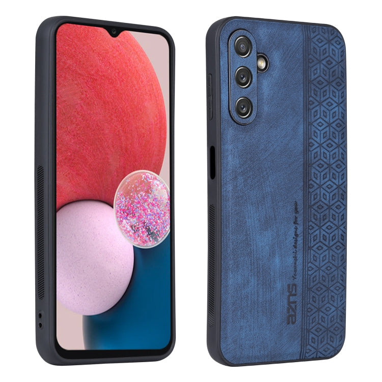 AZNS 3D Embossed Skin Feel Phone Case – Leather, TPU, For vivo X90, For vivo X90 Pro, For Samsung Galaxy A14 5G, For Samsung Galaxy S23 5G For Samsung Galaxy A14 5G Sapphire Blue