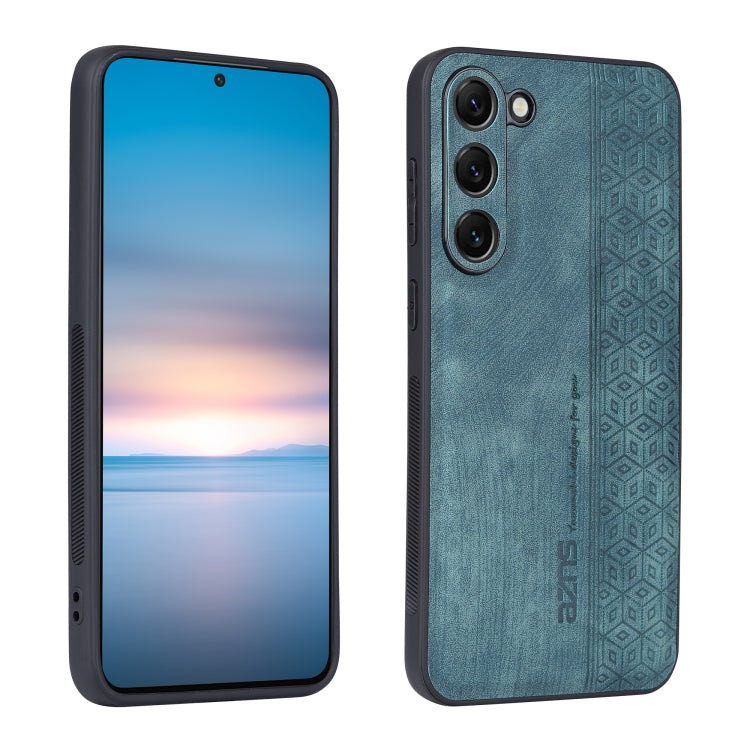 AZNS 3D Embossed Skin Feel Phone Case – Leather, TPU, For vivo X90, For vivo X90 Pro, For Samsung Galaxy A14 5G, For Samsung Galaxy S23 5G For Samsung Galaxy S23 5G Dark Green