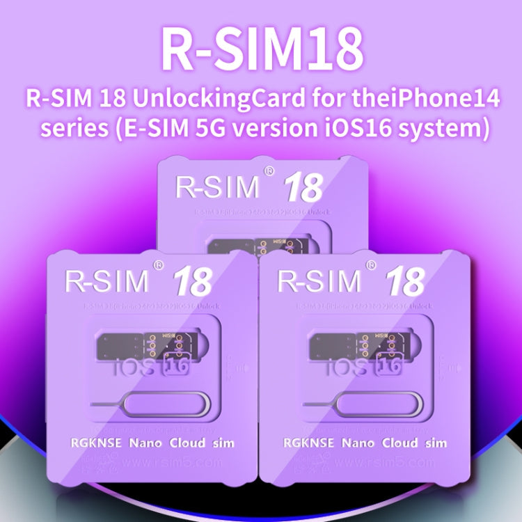 R-SIM SIM Unlock Card – 18 Turns Locked Into Unlocked iOS16 System Universal 5G Unlocking Card,...