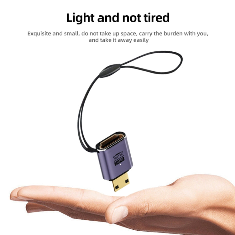 8K HDMI 2.1 to Micro HDMI Adapter, D8K-01, D8K-02, D8K-03, D8K-04, D8K-05, C8K-01, C8K-02, C8K-03, C8K-04, C8K-05, C8K-06, C8K-07 – Lanyard, Aluminum Alloy, 4K