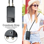JEEHOOD C22 Series Zipper Wallet Leather Phone Case with Dual Lanyard, For iPhone 12 Pro Max, For iPhone 11, For iPhone 11 Pro, For iPhone 11 Pro Max