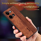 AZNS 3D Embossed Skin Feel Phone Case – Leather, TPU, For OPPO Reno9 / Reno9 Pro, For Honor 80 SE, For Xiaomi 13 Pro