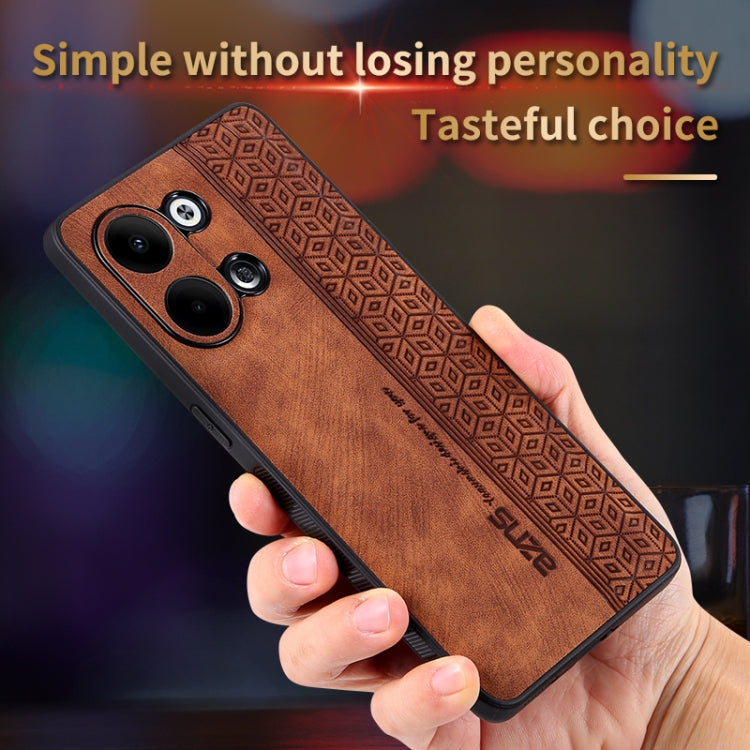 AZNS 3D Embossed Skin Feel Phone Case – Leather, TPU, For OPPO Reno9 / Reno9 Pro, For Honor 80 SE, For Xiaomi 13 Pro