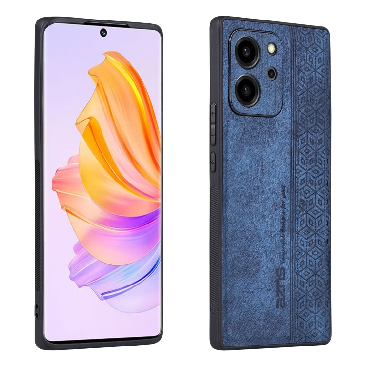 AZNS 3D Embossed Skin Feel Phone Case – Leather, TPU, For OPPO Reno9 / Reno9 Pro, For Honor 80 SE, For Xiaomi 13 Pro For Honor 80 SE Sapphire Blue