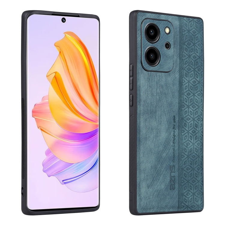 AZNS 3D Embossed Skin Feel Phone Case – Leather, TPU, For OPPO Reno9 / Reno9 Pro, For Honor 80 SE, For Xiaomi 13 Pro For Honor 80 SE Dark Green