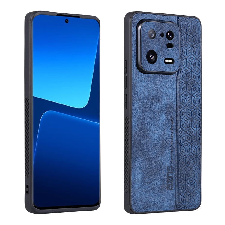 AZNS 3D Embossed Skin Feel Phone Case – Leather, TPU, For OPPO Reno9 / Reno9 Pro, For Honor 80 SE, For Xiaomi 13 Pro For Xiaomi 13 Pro Sapphire Blue