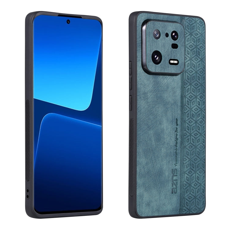 AZNS 3D Embossed Skin Feel Phone Case – Leather, TPU, For OPPO Reno9 / Reno9 Pro, For Honor 80 SE, For Xiaomi 13 Pro For Xiaomi 13 Pro Dark Green