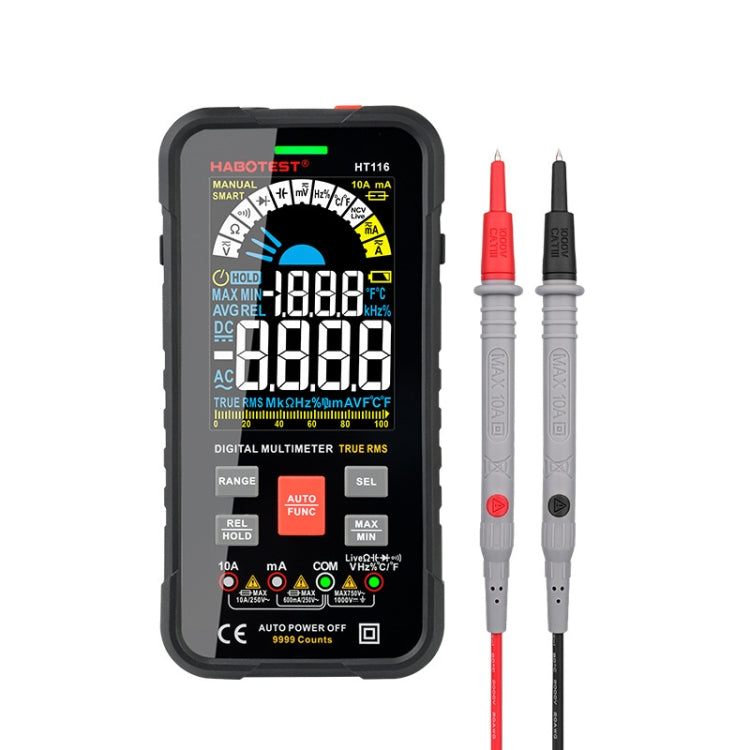 HABOTEST HT116 Large Screen Smart Automatic Digital Multimeter, HT116 HT116