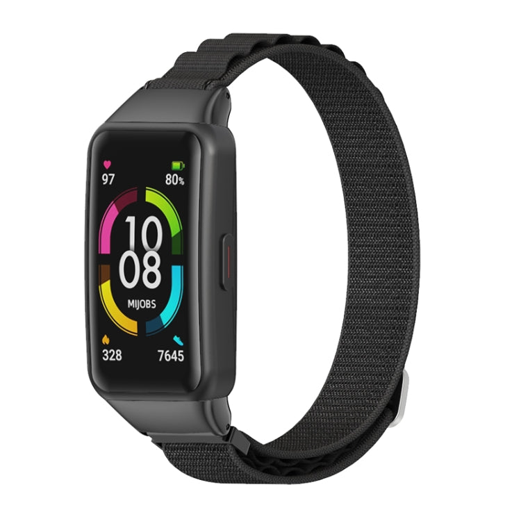 Watch Band – NFC, Braided Nylon (Huawei Band 7) #2 For Huawei Band 7 7 NFC Black