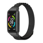 Watch Band – NFC, Braided Nylon (Huawei Band 7) #2 For Huawei Band 7 7 NFC Black
