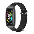 CS Watch Band – NFC, Silicone (Huawei Band 6) For Huawei Band 6 Honor Band 6 Black