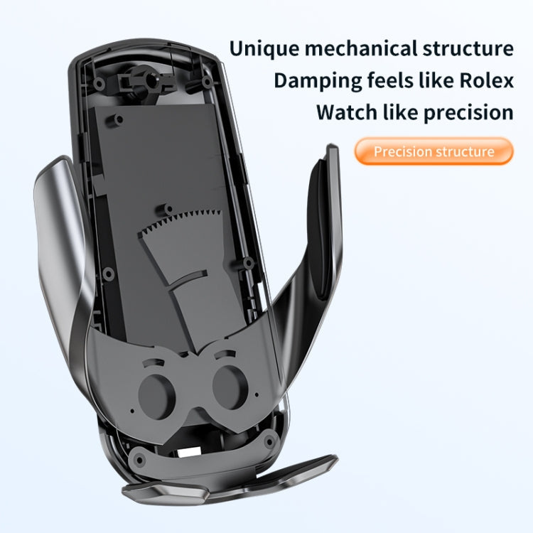 V5 15W Smart Induction Wireless Charger Car Phone Holder, V5 15W Black – Wireless Charging