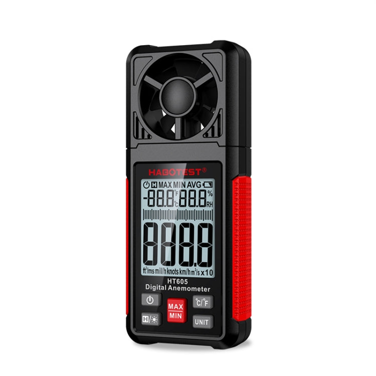 HABOTEST HT605 Portable Intelligent Digital Display Handheld Wind Speed Tester, HT605 HT605