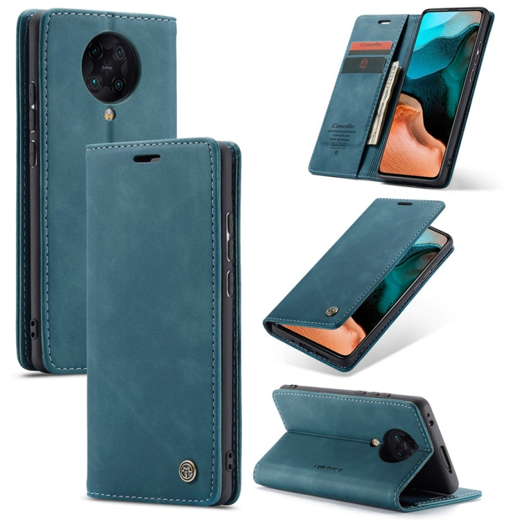 CaseMe-013 Multifunctional Horizontal Flip Leather Case with Card Slot & Holder & Wallet – Card Slot, Flip, Leather, For Galaxy M31, For Xiaomi Redmi K30 Pro, For Galaxy M30S / M21 For Xiaomi Redmi K30 Pro Blue