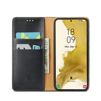 Fierre Shann PU Genuine Leather Texture Leather Phone Case, For Samsung Galaxy S23+ 5G, For Samsung Galaxy S23 Ultra 5G