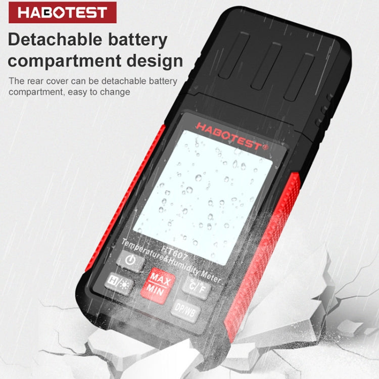 HABOTEST HT607 Portable Handheld Temperature Humidity Tester, HT607 – Durable Build, Easy to Use