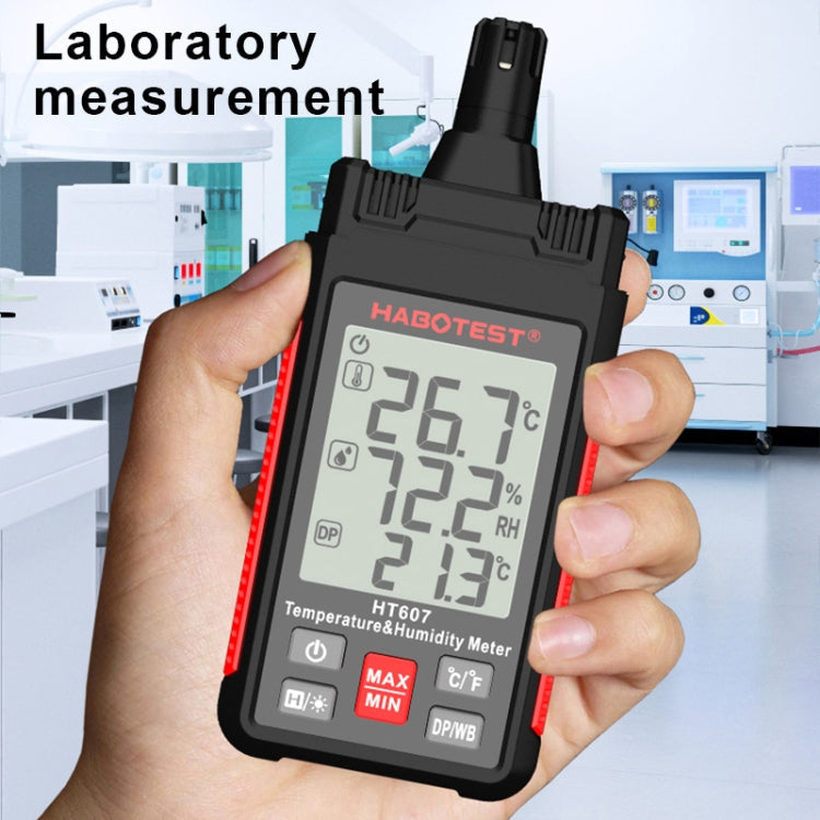 HABOTEST HT607 Portable Handheld Temperature Humidity Tester, HT607 – Durable Build, Easy to Use