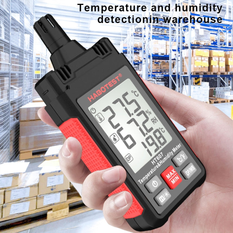 HABOTEST HT607 Portable Handheld Temperature Humidity Tester, HT607 – Durable Build, Easy to Use