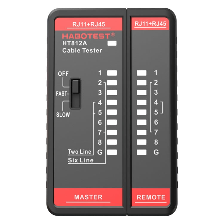HABOTEST HT812A 2 in 1 Telephone Line Network Line Tester, HT812A – Durable Build, Easy to Use HT812A