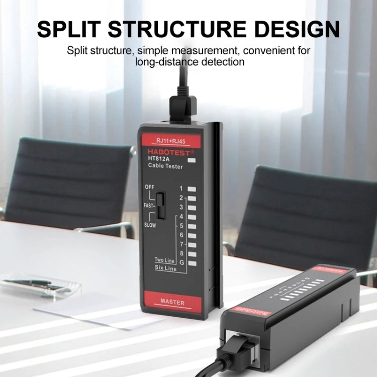 HABOTEST HT812A 2 in 1 Telephone Line Network Line Tester, HT812A – Durable Build, Easy to Use