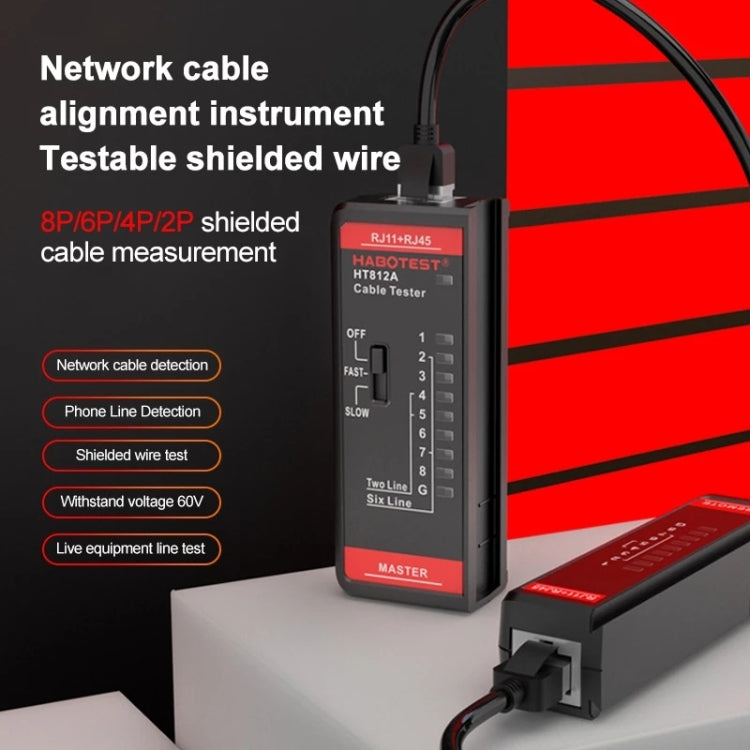 HABOTEST HT812A 2 in 1 Telephone Line Network Line Tester, HT812A – Durable Build, Easy to Use